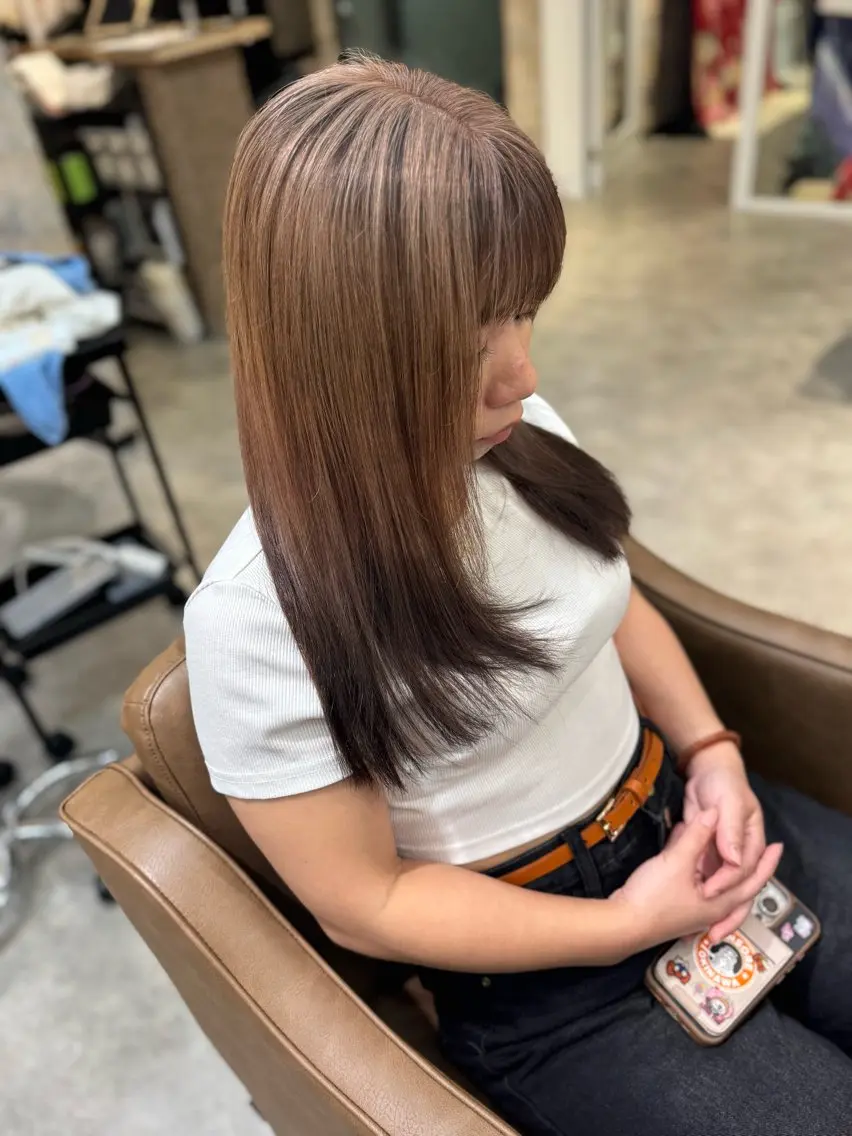 セミロング ヘアカラー Arphy/ /のヘアスタイル