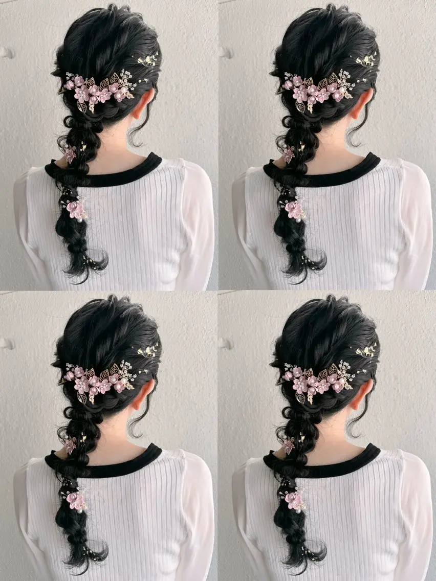 セミロング ヘアアレンジ ヘアセット 🌷MAYU 🌷のヘアスタイル