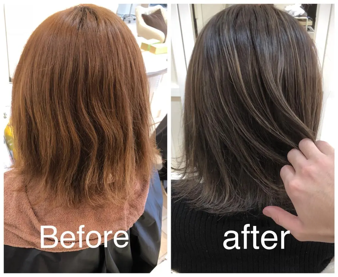 カラー 東梅田エリアカラー ヘアセットNo. 1のヘアスタイル