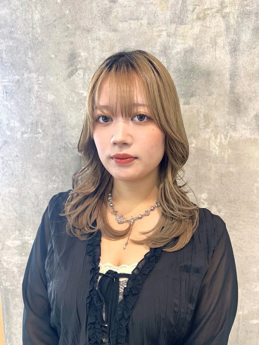 ミディアム カット ヘアカラー 🌞レイヤー×カラー 前川那津美🌞のヘアスタイル