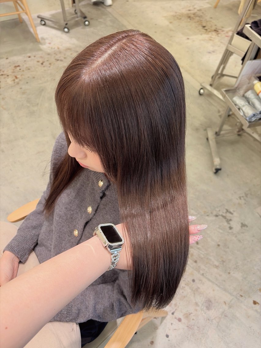 ロング カラー ベージュカラー ブリーチ 透明感カラー ダブルカラー ブリーチなしカラー ヘアカラー ✨艶々ベージュカラー 🫧/ Ririkaのヘアスタイル