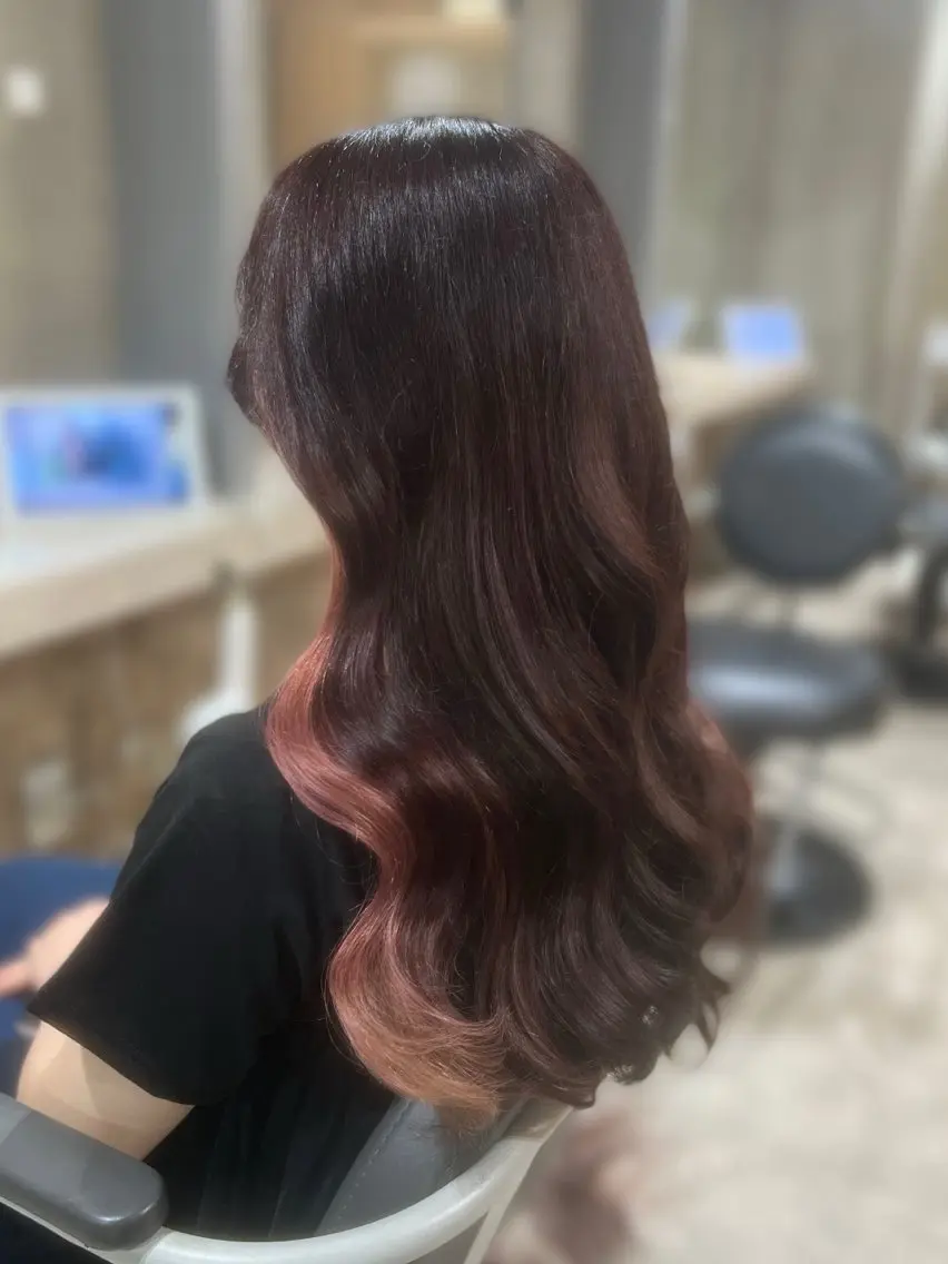 ロング カラー ヘアカラー トリートメント 多系統似合わせ/ tsuburaのヘアスタイル