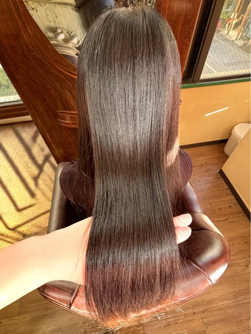 ロング 縮毛矯正 トリートメント . kanokoのヘアスタイル