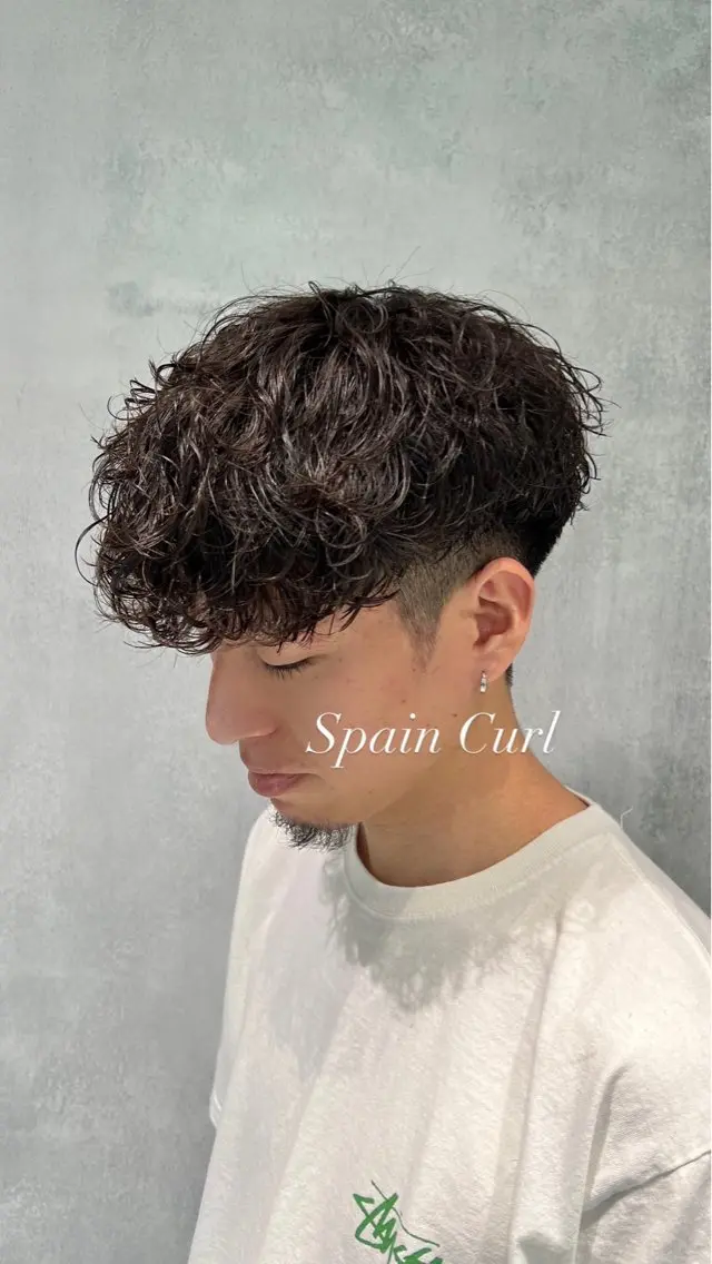 ミディアム パーマ メンズ ショートスタイル特化 ayumuのヘアスタイル