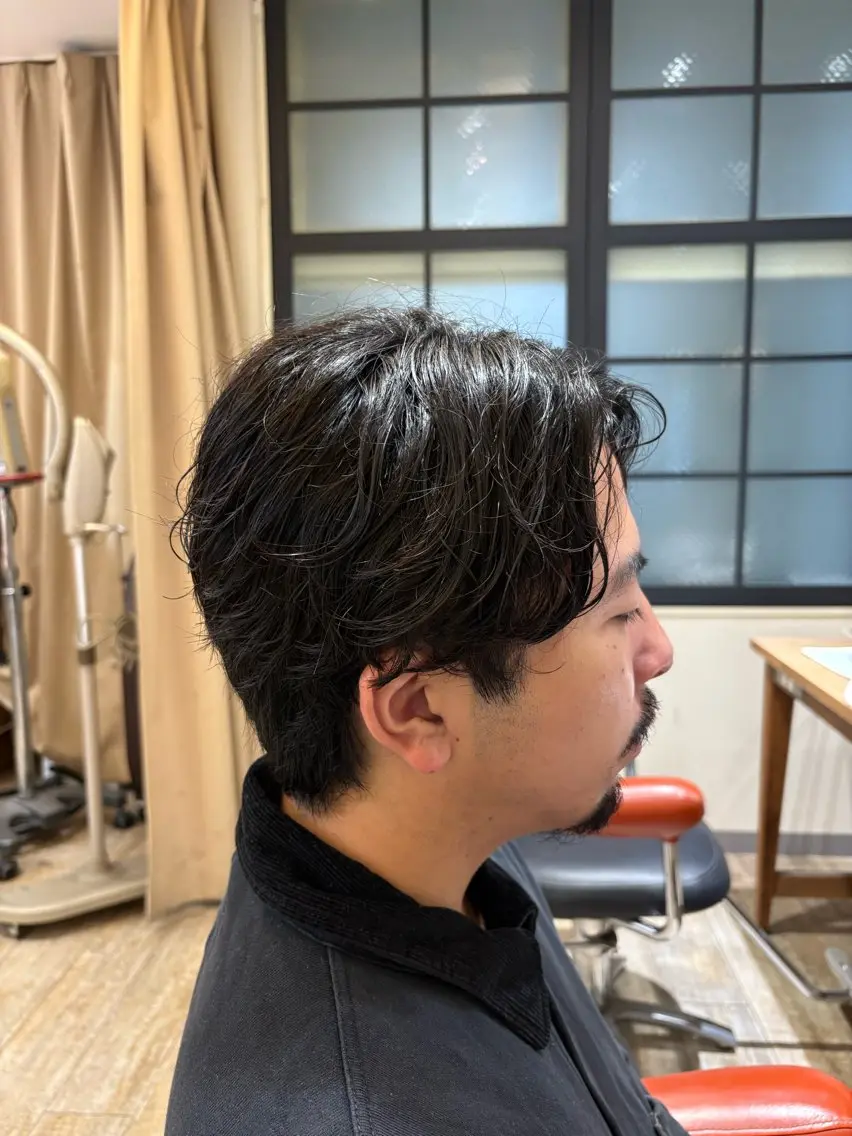 メンズ メンズパーマ 神田一瑳のヘアスタイル
