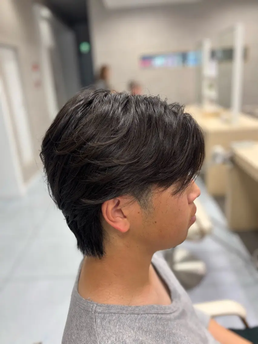 ショート パーマ メンズ カット パーマ メンズ特化韓国風 パーマスタイル/りんのヘアスタイル