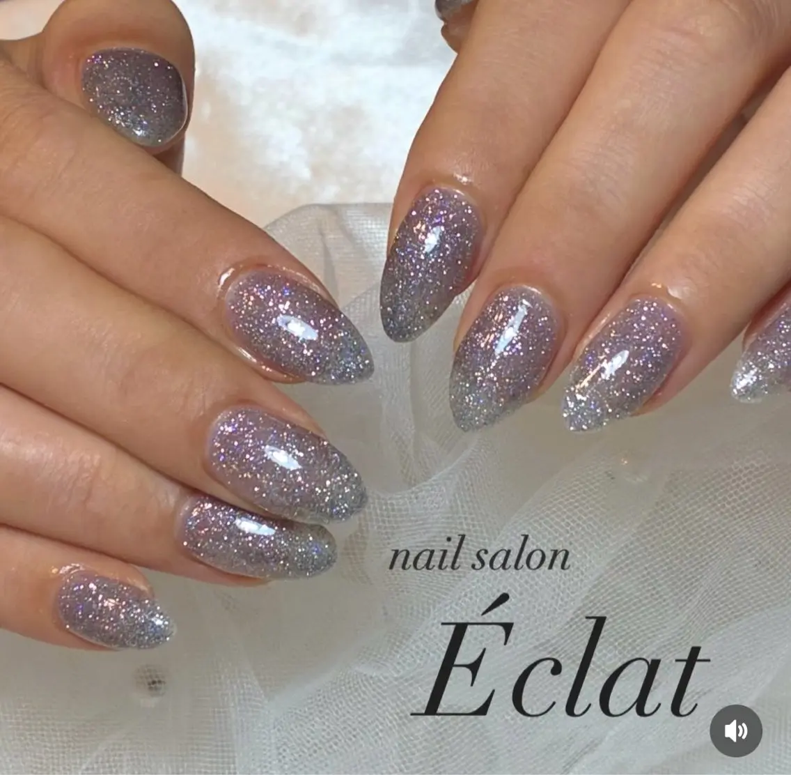 ネイル フラッシュネイル キラキラネイル ハンドネイル nail salon Éclatのネイルデザイン