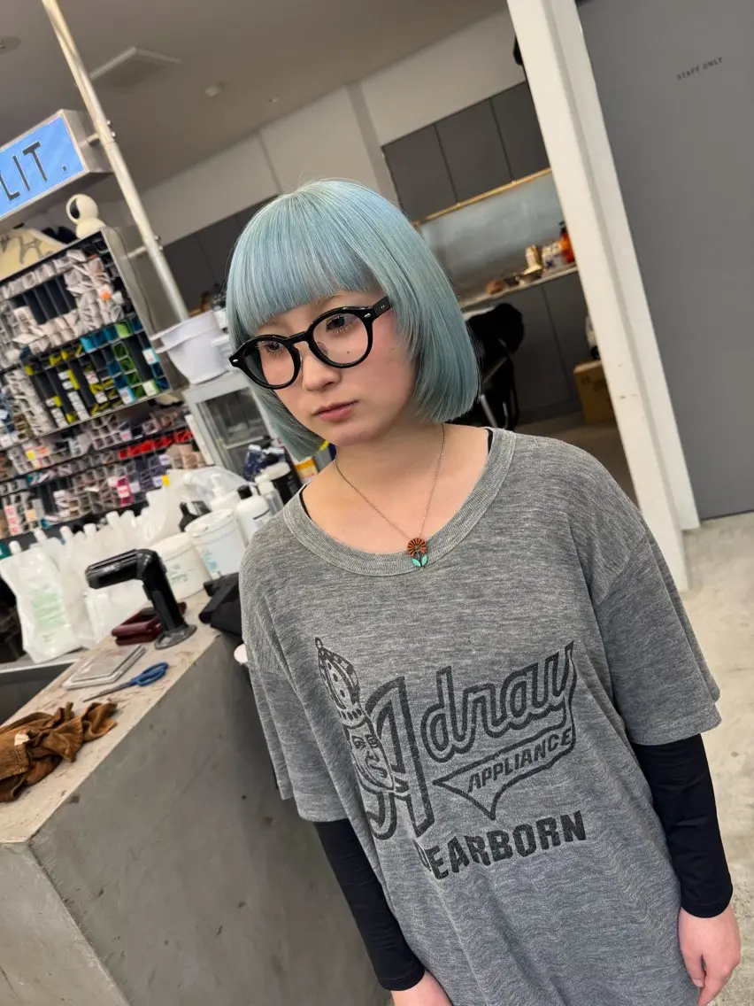 ショート ヘアカラー 髪質改善🫧透明感 🤍Kurahaのヘアスタイル