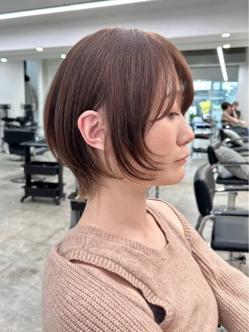 カラー ボブカット/ 尾崎龍聖のヘアスタイル