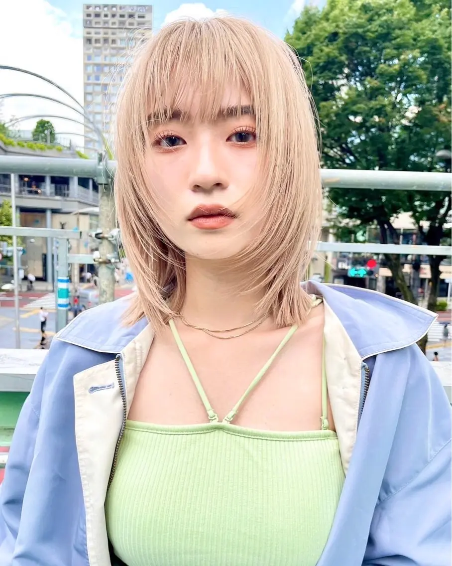 ミディアム 透明感カラー / Rio👶🏻💞のヘアスタイル