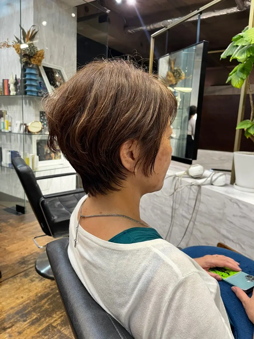 ショート くびれヘア ショートヘア ココ/ショート特化/ 似合わせショート🌿のヘアスタイル