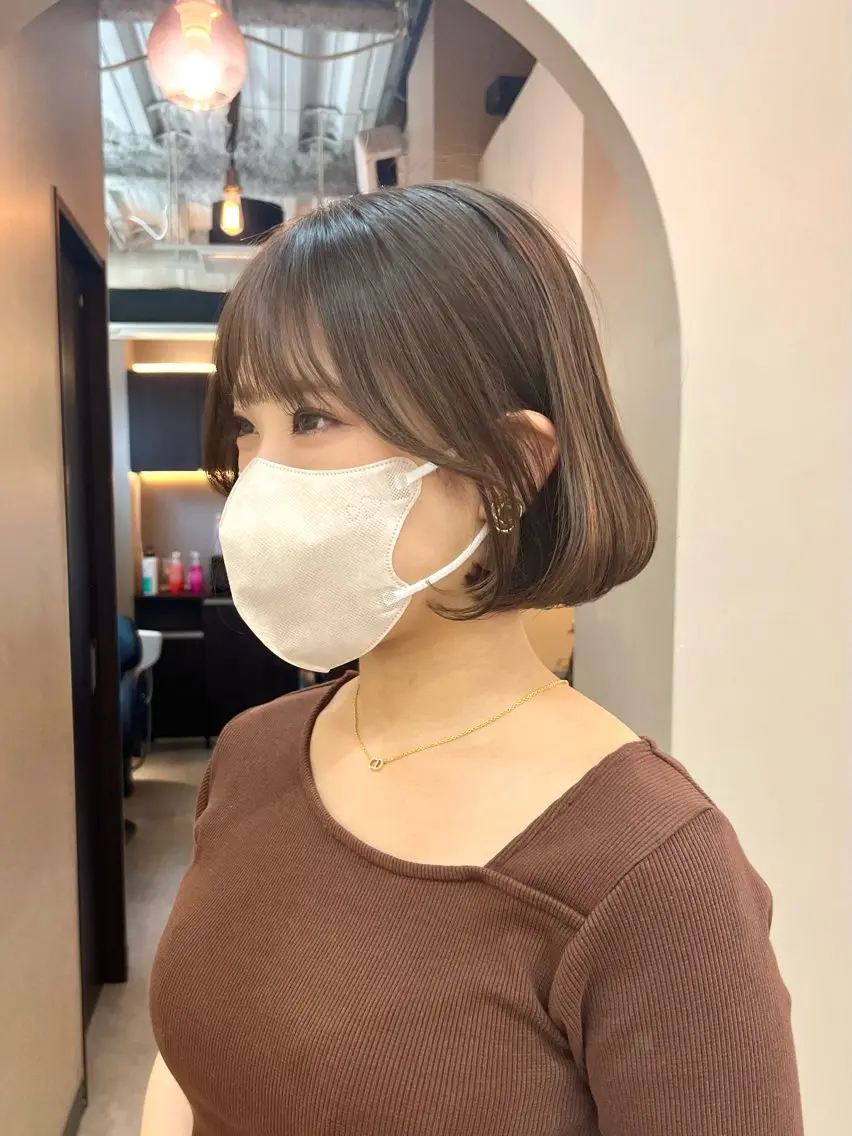 ミディアム カット 韓国レイヤー 船橋 徒歩5分/小川友美のヘアスタイル