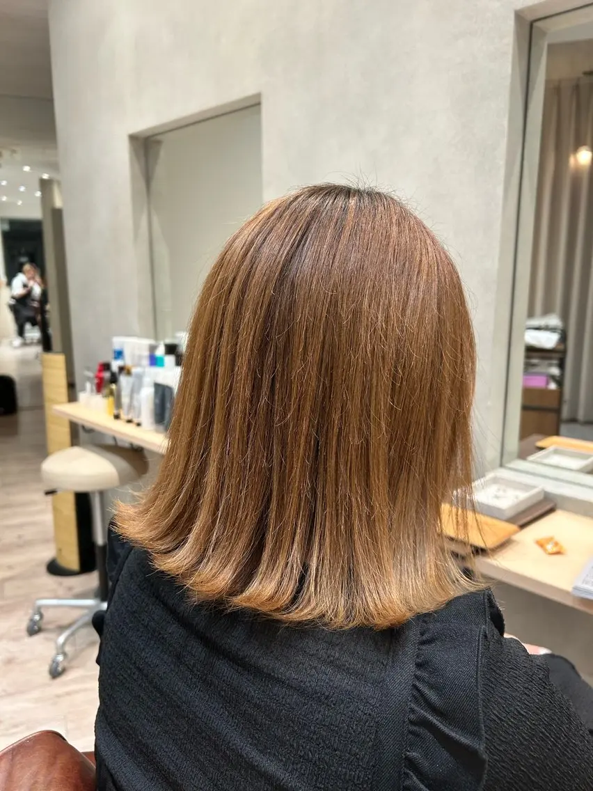ミディアム カラー 溝口 右京のヘアスタイル
