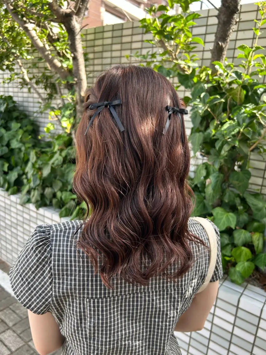 セミロング ヘアアレンジ ヘアセット IMARI /のヘアスタイル