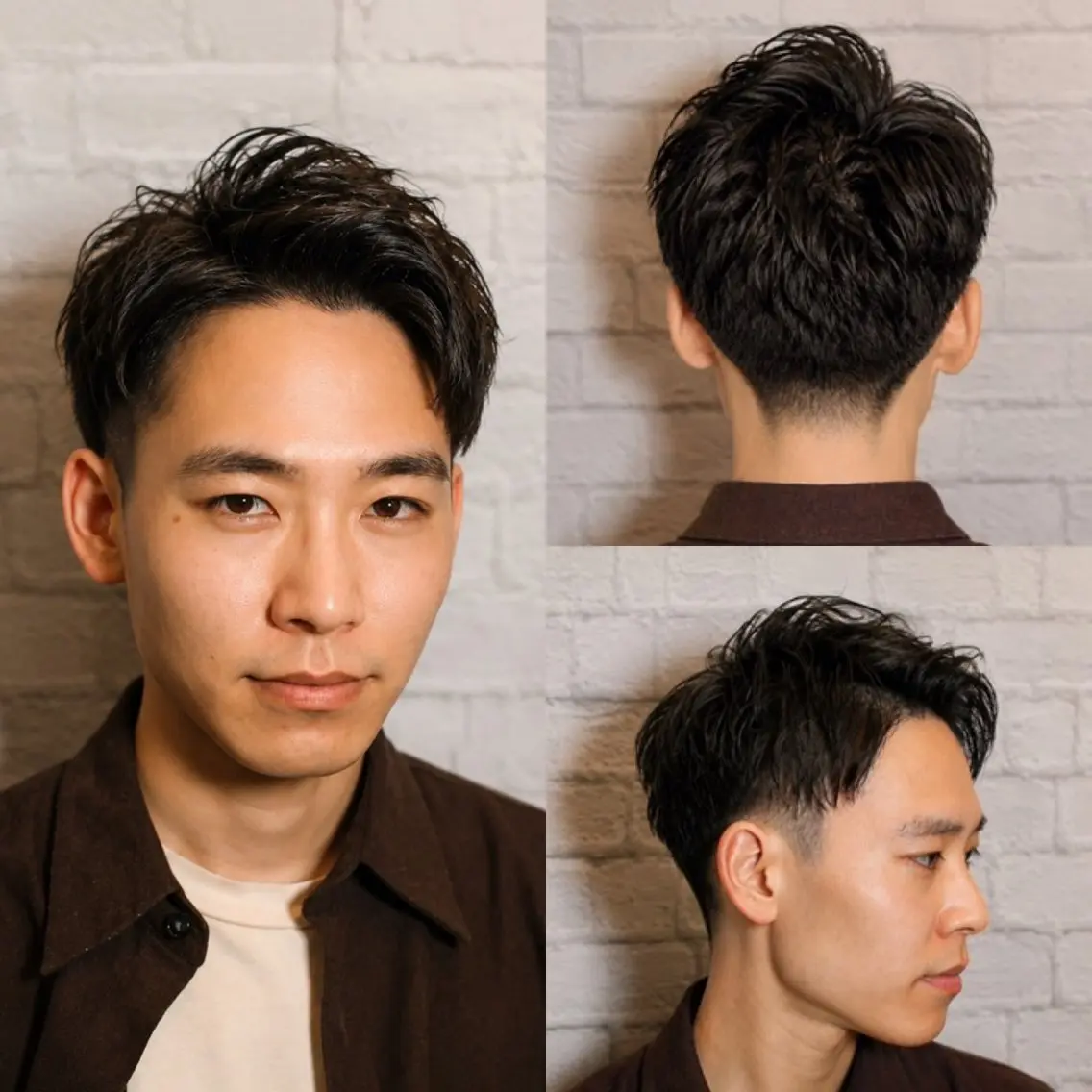 ショート パーマ メンズ 【新宿メンズ カット】田中連のヘアスタイル