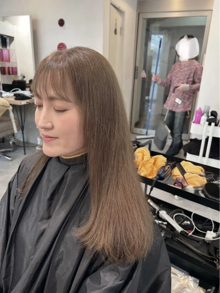 セミロング カラー ブラウンカラー ミルクティーブラウン 指名数No.1 /NAOYAのヘアスタイル