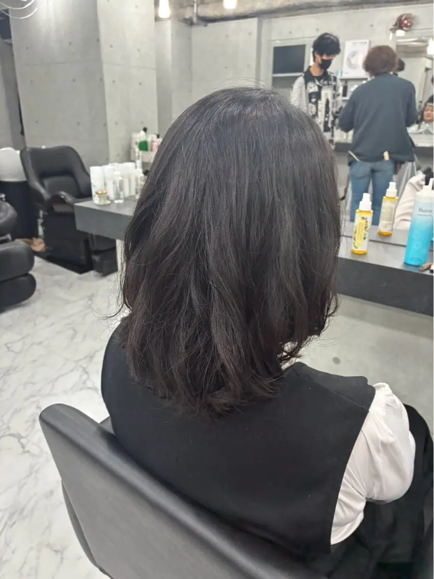 ミディアム パーマ ミディアムパーマ カット パーマ Endearing 🌟銀座のヘアスタイル