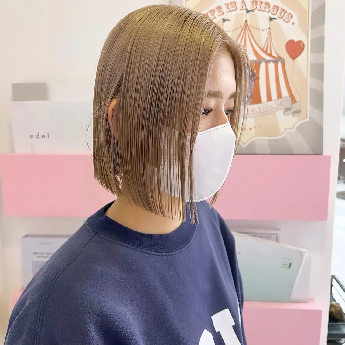 ショート カラー カット ヘアカラー トリートメント 🎀ダブルカラー/ ピンク×ガーリー🎀のヘアスタイル