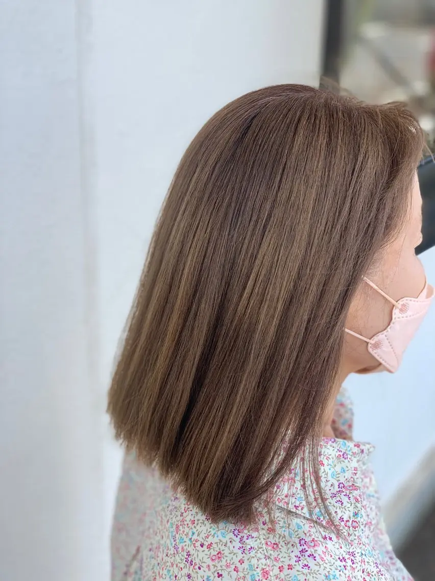 セミロング カラー ベージュカラー 水戸/似合わせカット /Rukaのヘアスタイル