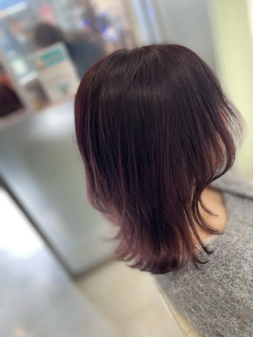 カラー イルミナカラー ピンクカラー 皆川 惇勇のヘアスタイル