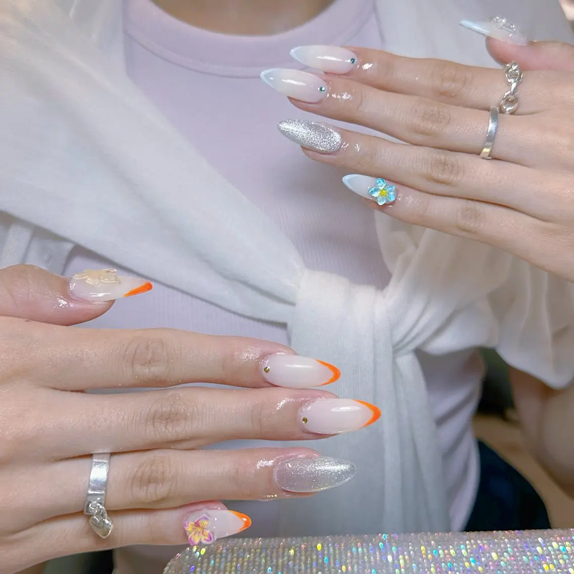 ネイル ハンドネイル 🍄Rina🍄 韓国風ネイルのネイルデザイン