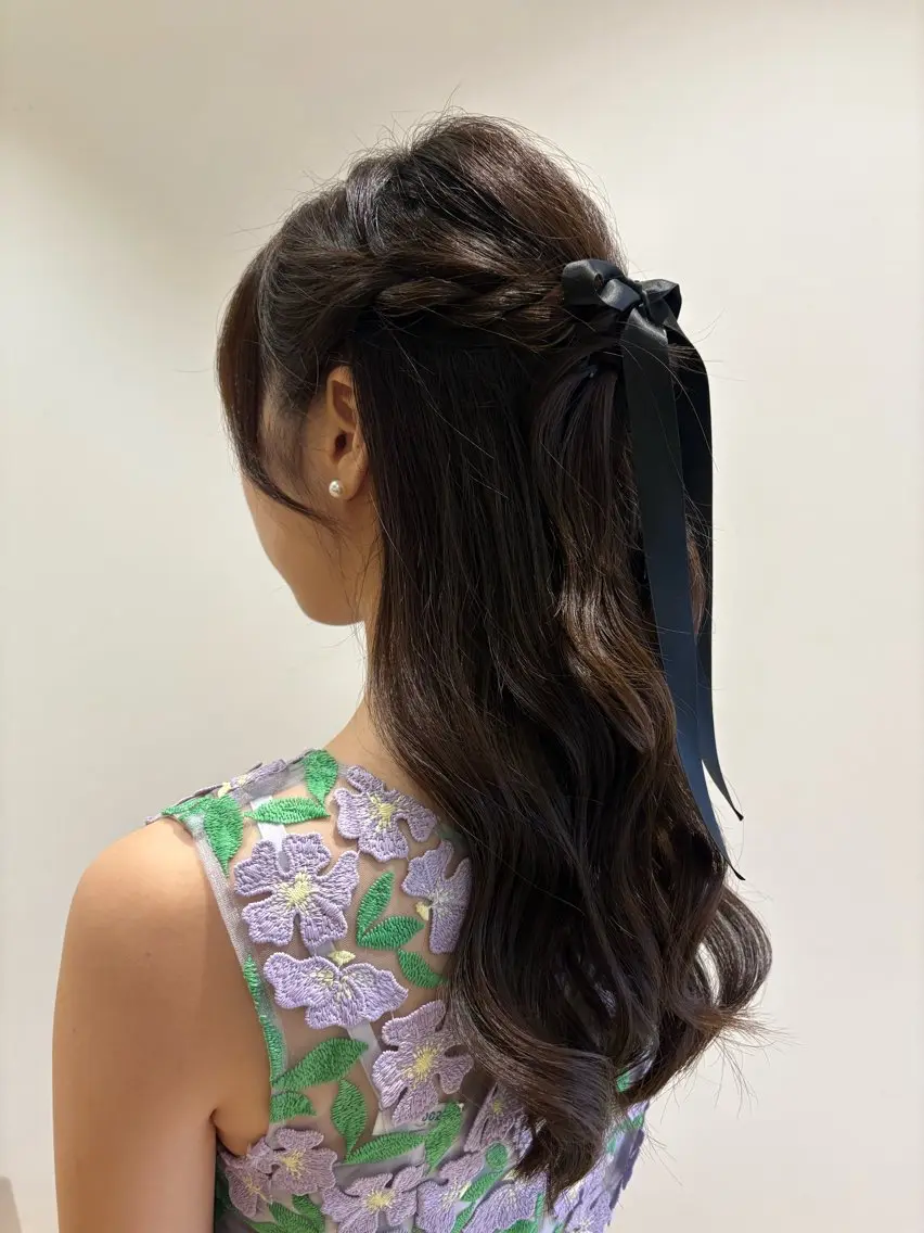 ヘアアレンジ ヘアセット 加藤 沙望のヘアスタイル