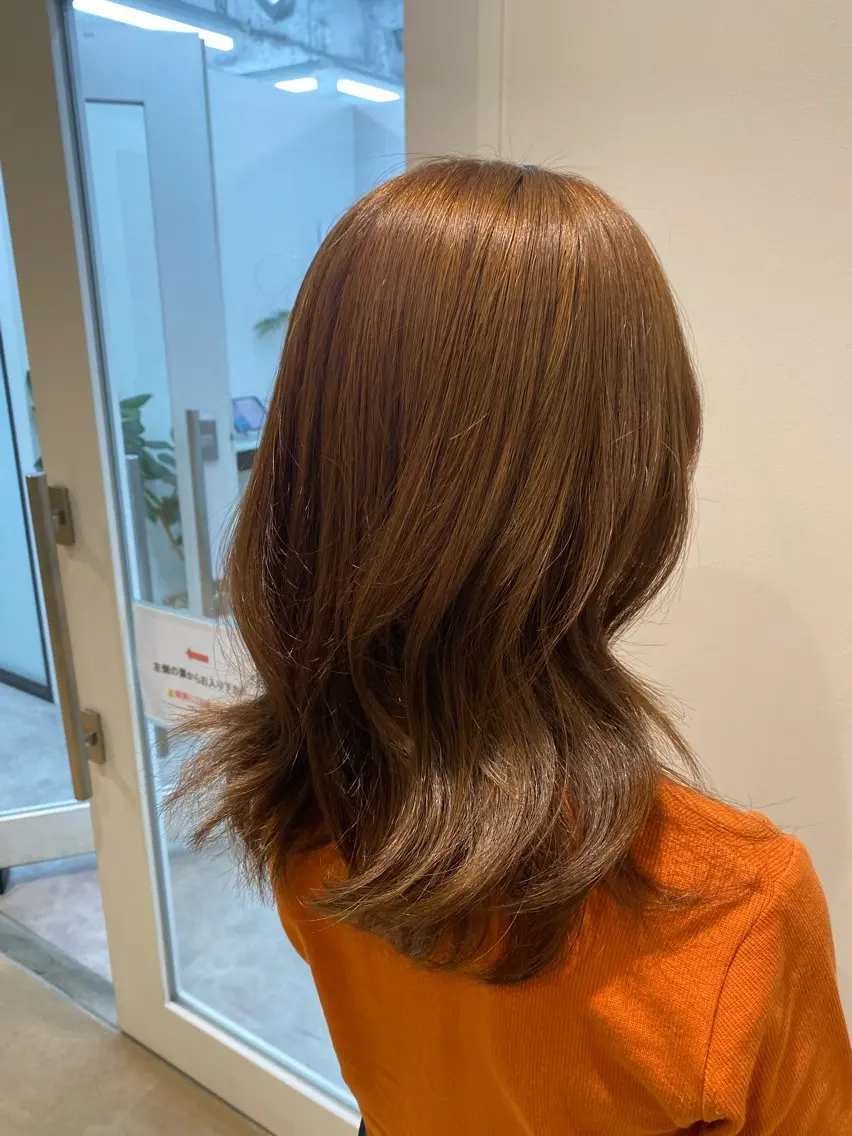 セミロング Ma2Ri /ゆるふわ暖色カラーのヘアスタイル