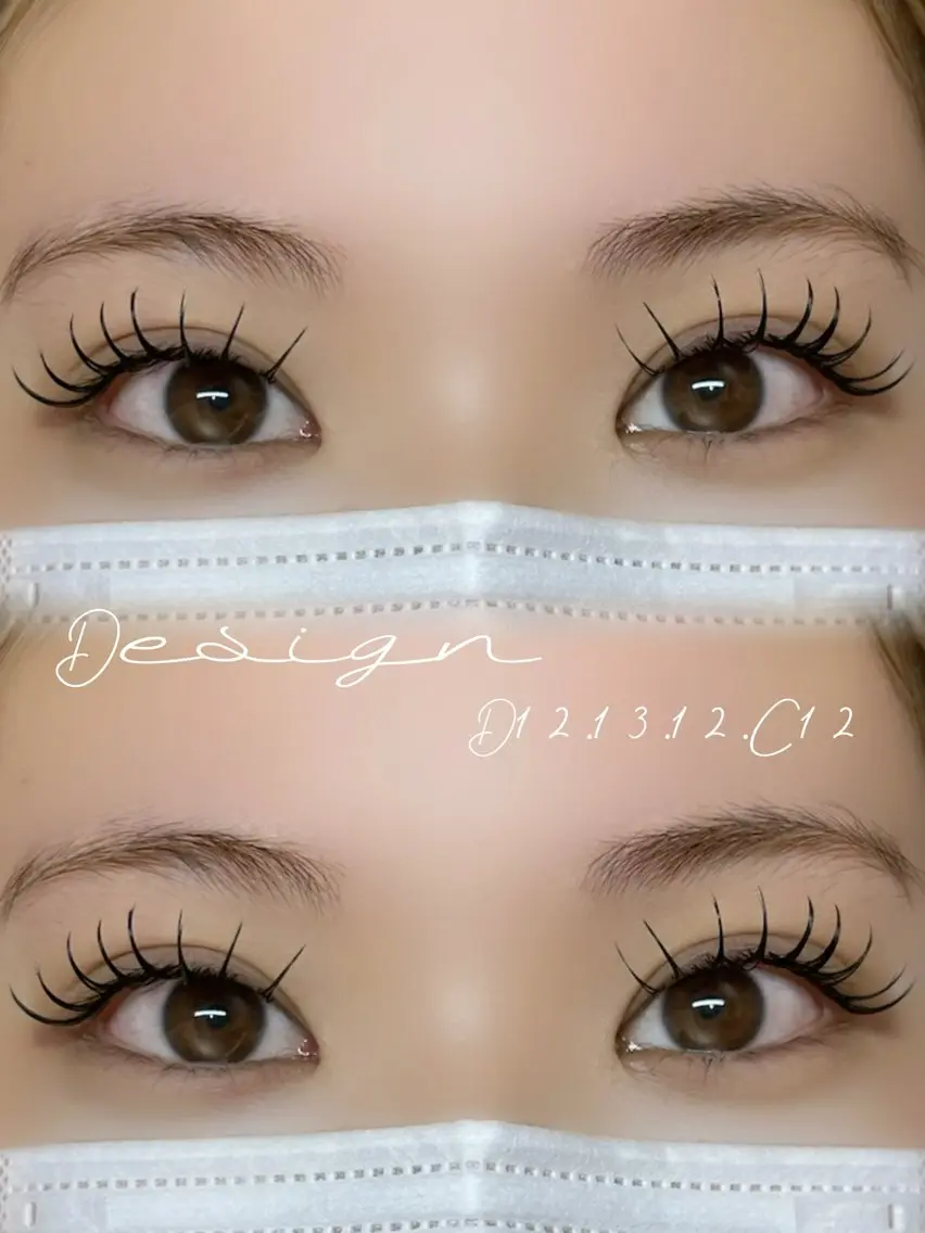マツエク・マツパ eyelashenu YUNAのマツエク・マツパデザイン