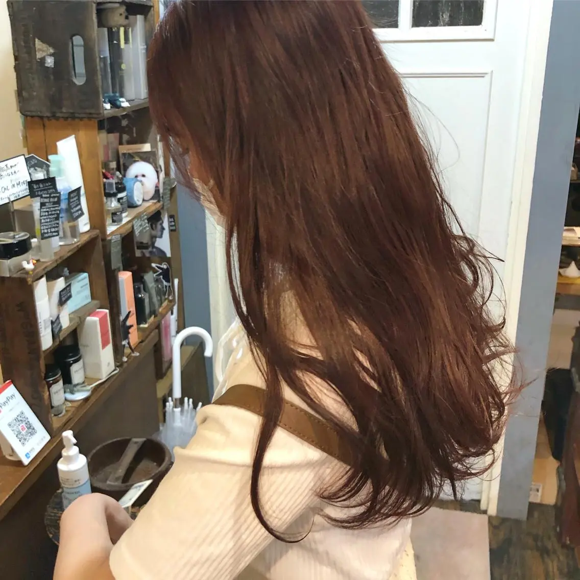 ロング AYANO /レイヤー/オリーブのヘアスタイル