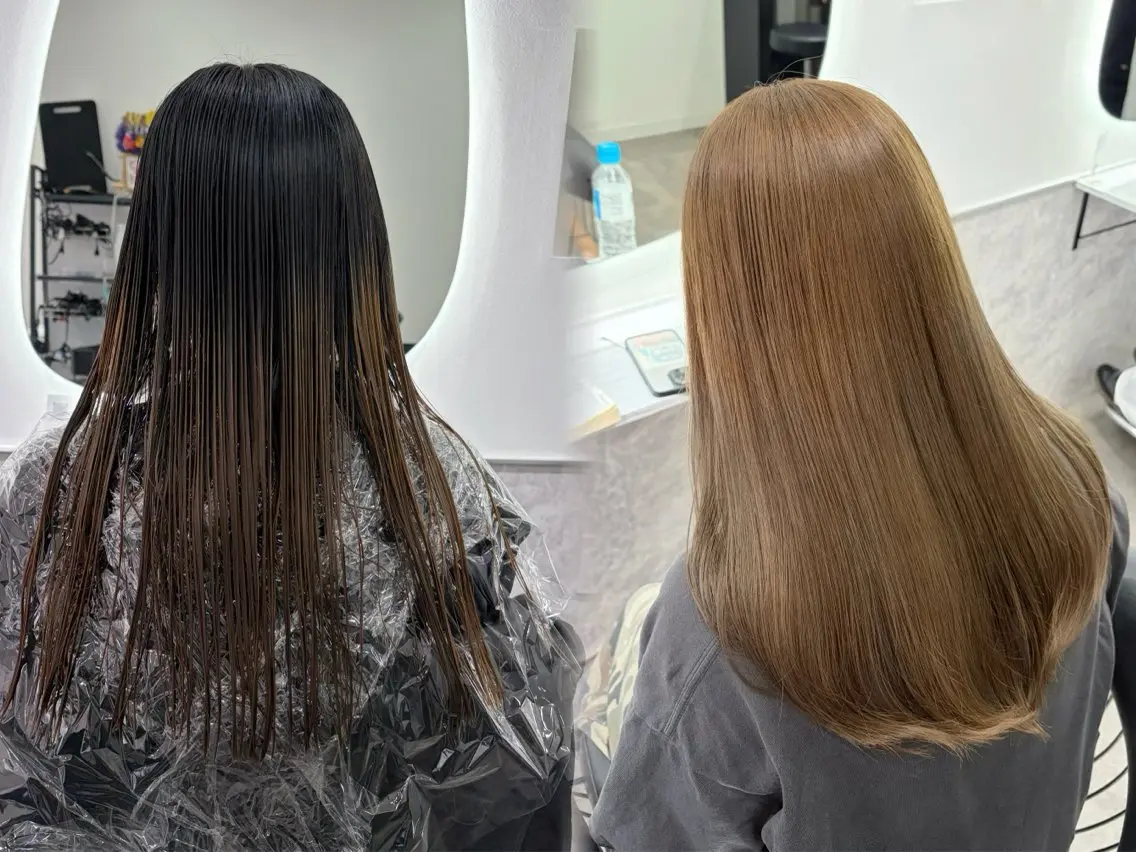 セミロング カラー カット ヘアカラー limitみづき🌙 レイヤーカットのヘアスタイル