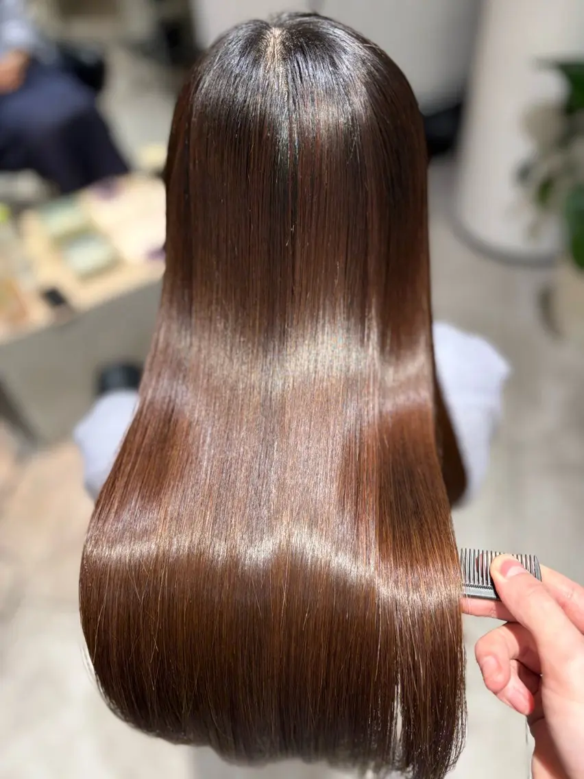 ロング 縮毛矯正 トリートメント 🍀失敗しない 縮毛矯正熊谷竜馬🍀のヘアスタイル