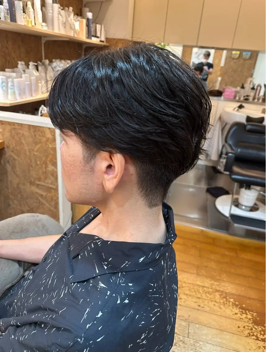 ショート パーマ メンズ カット パーマ 伊藤 聖也のヘアスタイル