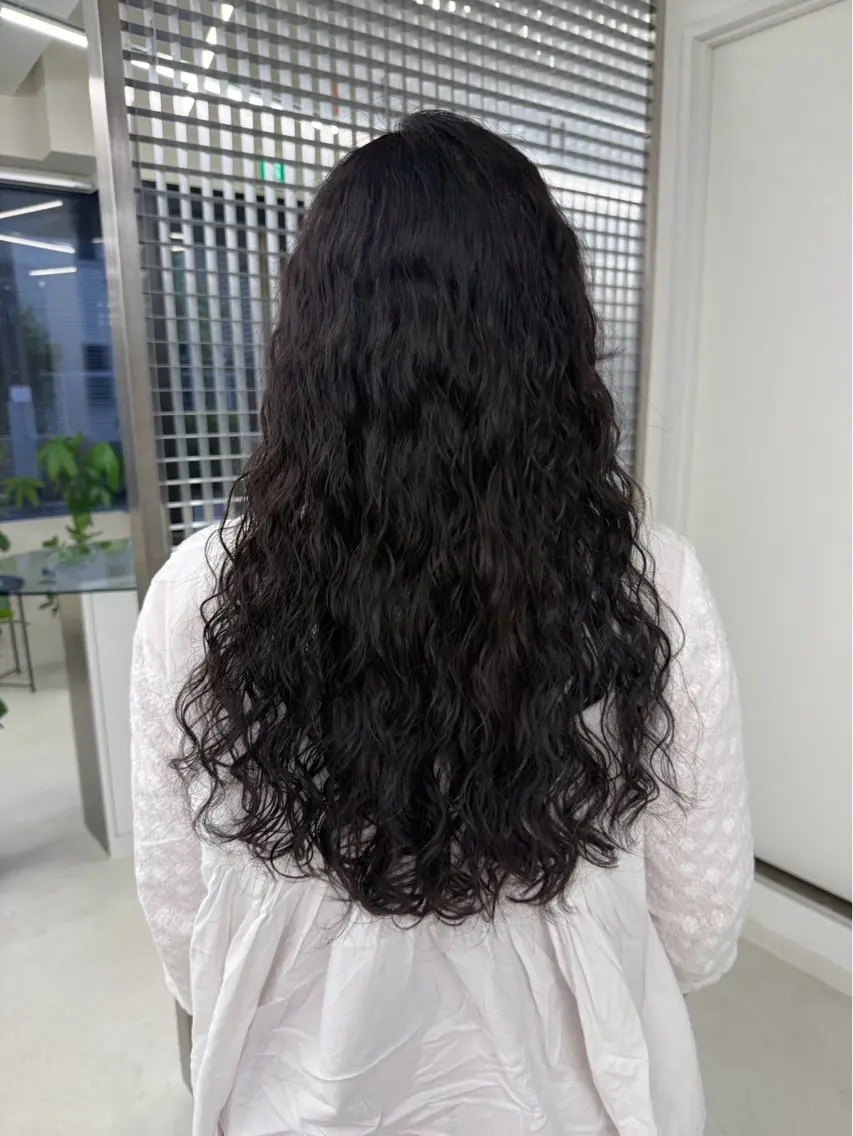【6月8日限定】ロングパーマ┊︎日月レッスンモデル（カット込✂️）の写真