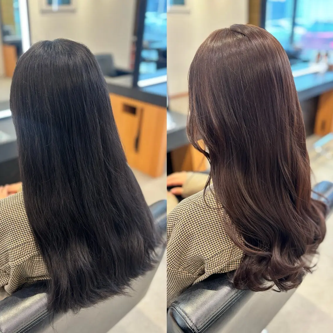 ロング カラー ベージュカラー 透明感カラー ヘアカラー トリートメント RABU /髪質改善 伏見/ヘアケアサロンのヘアスタイル