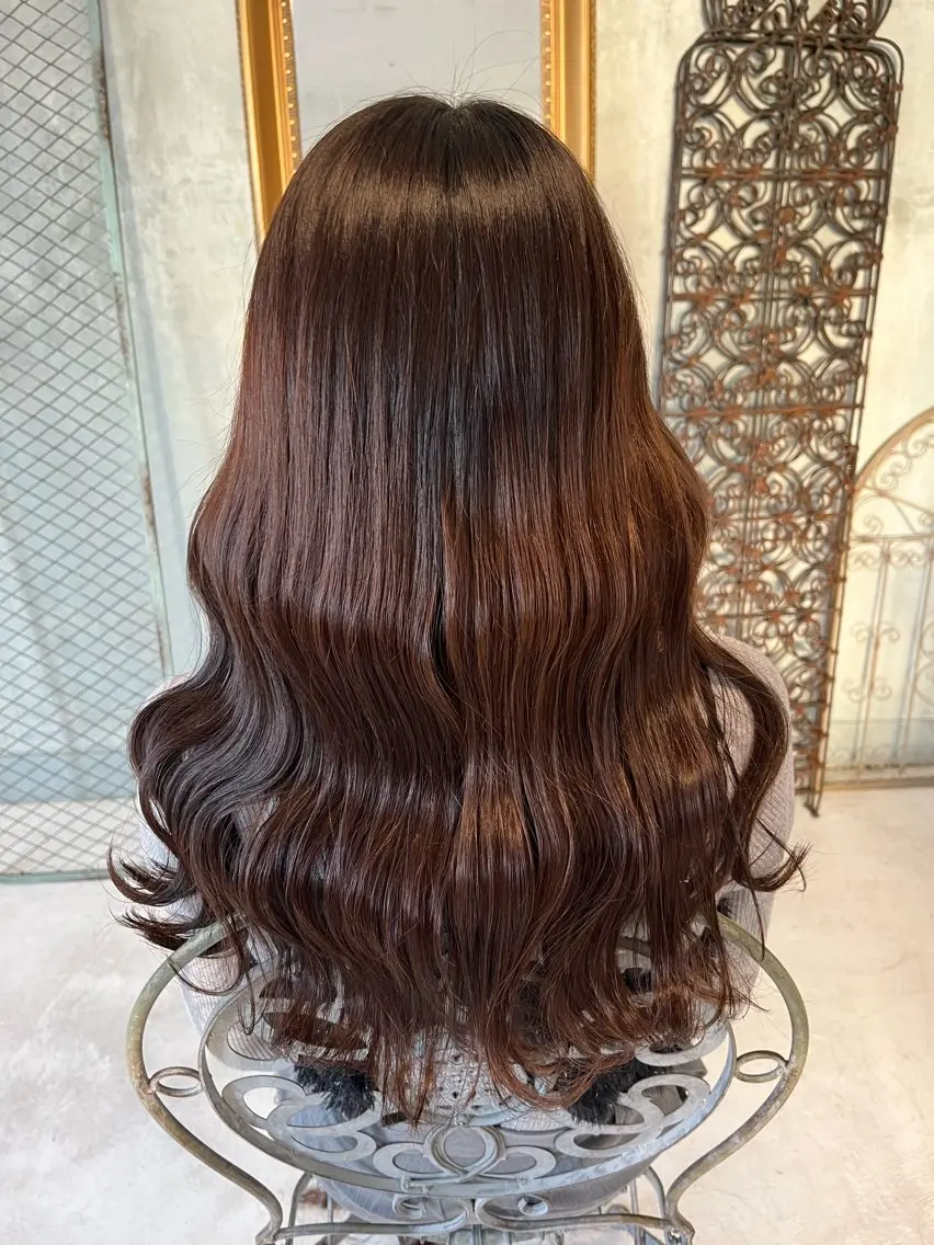 ロング カット ヘアカラー 🩷ྀི暖色カラー 🫧ྀིススマゴチヨのヘアスタイル