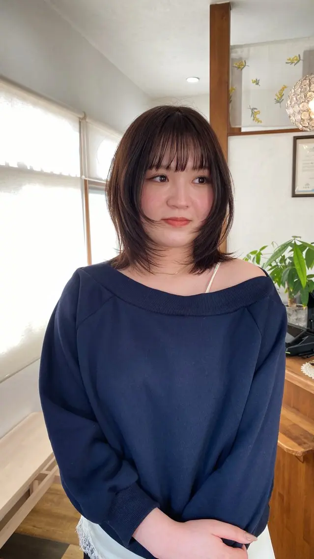 【透明感カラー🩵】ワンカラー　※再来のモデル様はInstagramのdmにてご予約お待ちしております☑️の写真