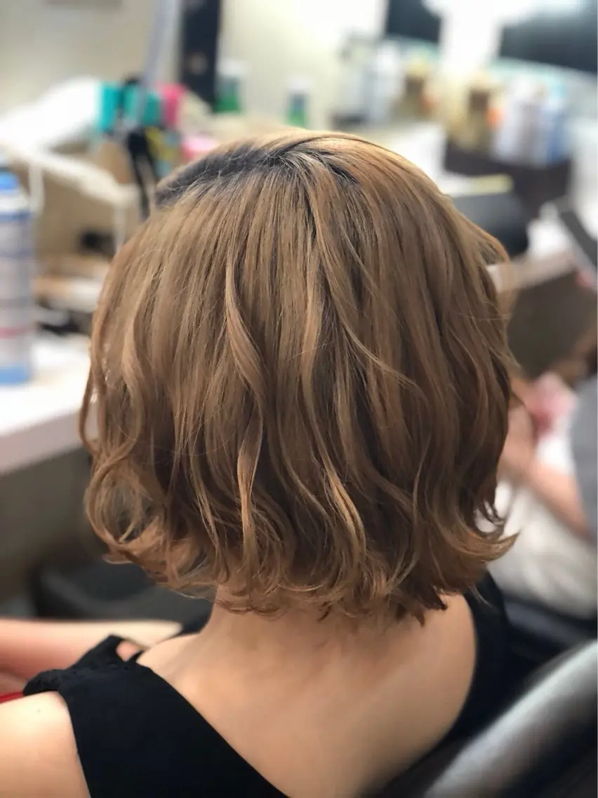 ショート ヘアアレンジ ヘアセット 🌈髪質改善🌈 過去の1艶サラ体験✨のヘアスタイル