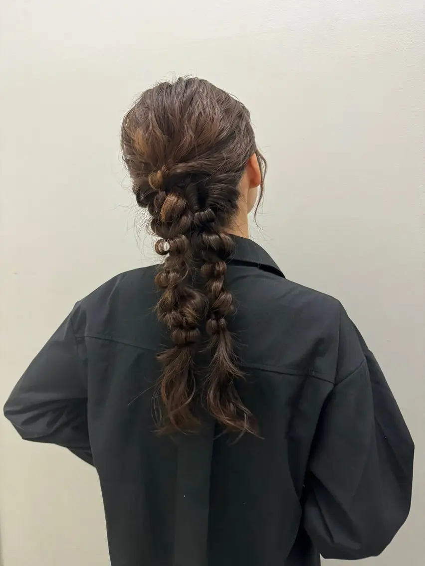 【特別な日を彩る】トレンドヘアセット🎀の写真