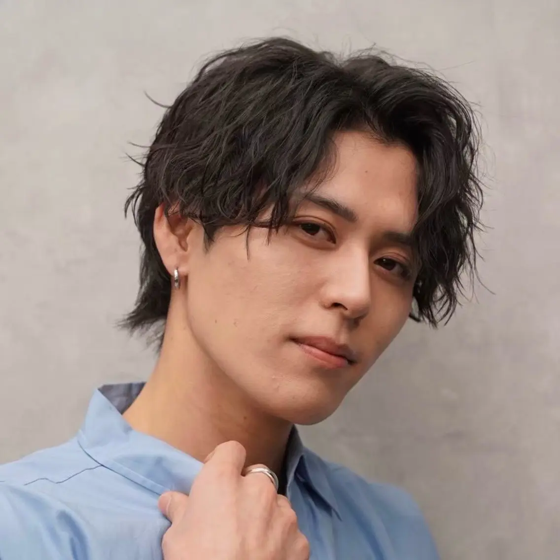 ショート パーマ ヘアアレンジ メンズ キッズ センターパート メンズパーマ ニュアンスパーマ カット パーマ メンズカット/パーマ 山崎航平💈のヘアスタイル