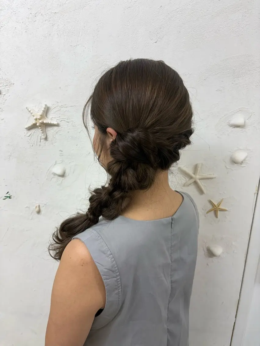 ロング ヘアアレンジ キッズ ヘアセット／六本木 Yukaのヘアスタイル