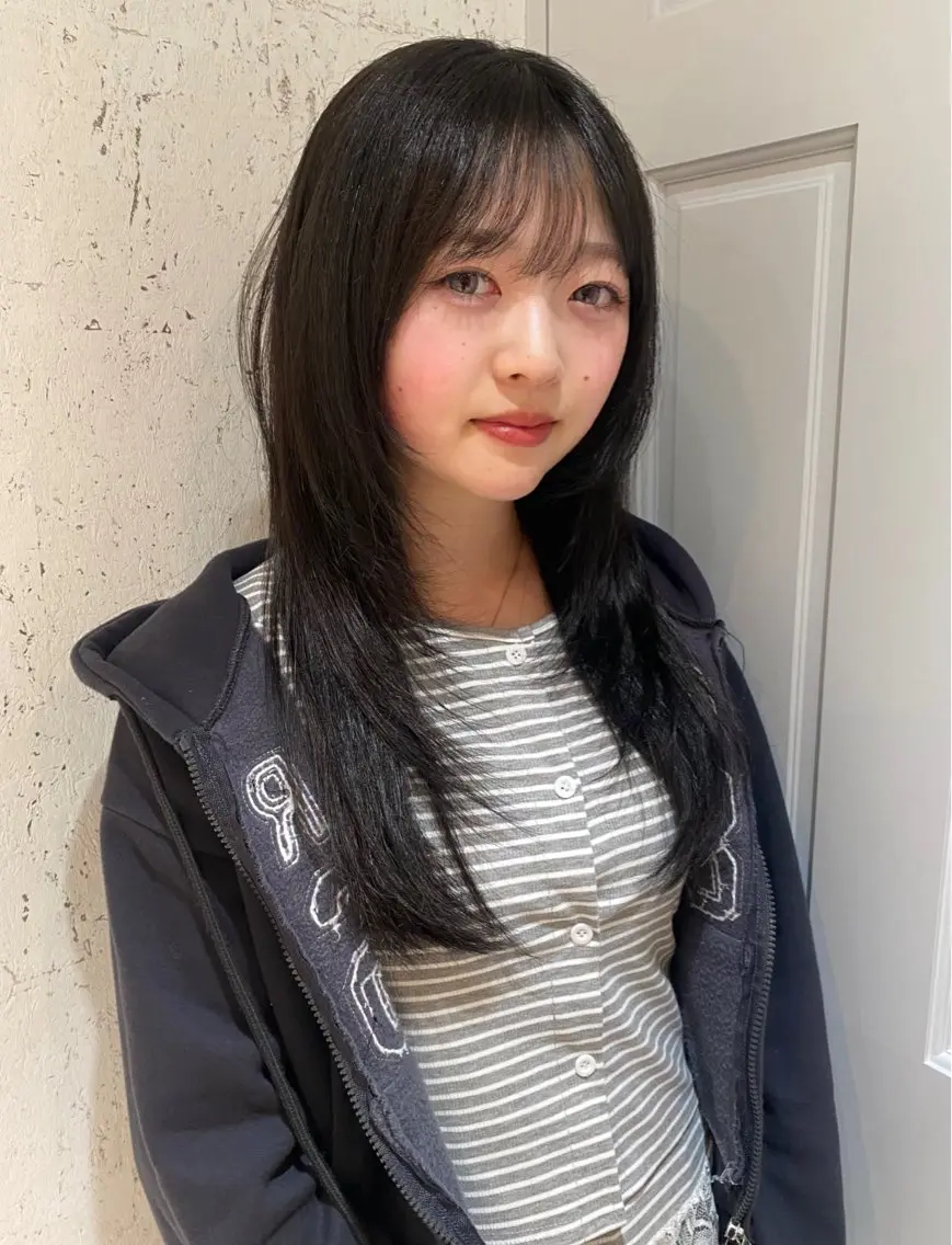 ミディアム カラー カット ヘアカラー トリートメント mai / linoah˚✧のヘアスタイル