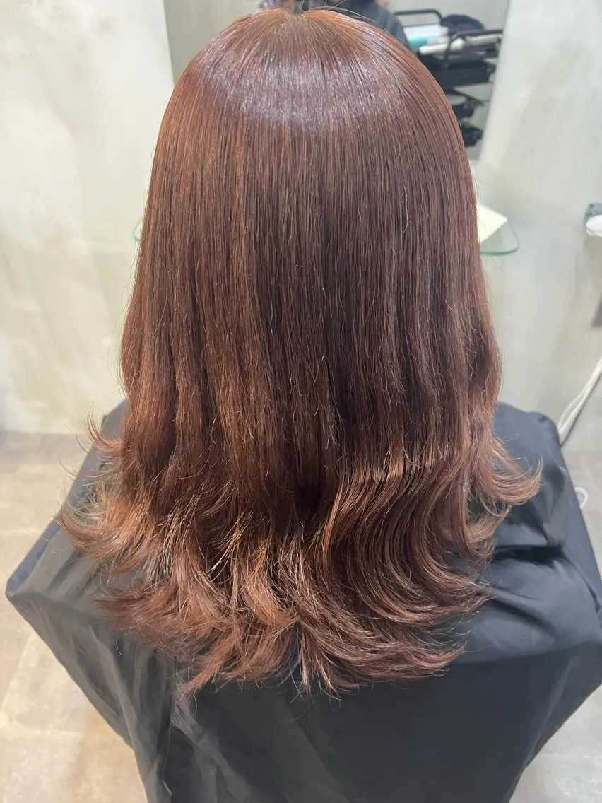 セミロング カラー ダブルカラー 🐶 NARUMI🐶のヘアスタイル