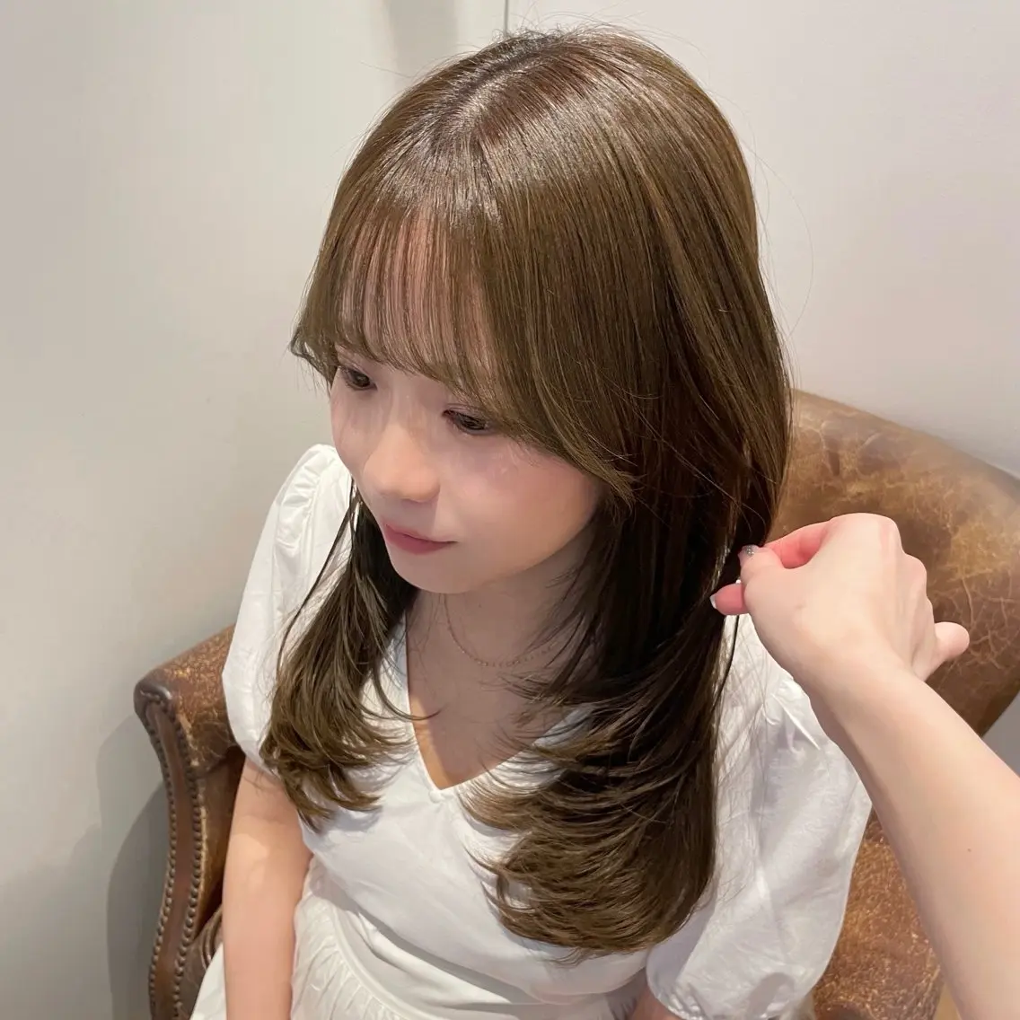 【🌷ミニモ限定🌷】ふんわりレイヤーカット🪽＋透明感ケアカラー🩵の写真