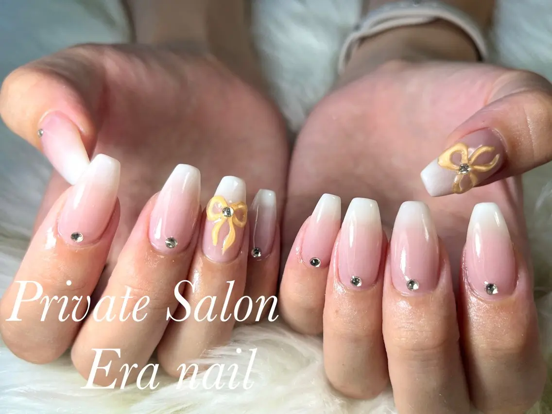 ネイル リボン Era nailのネイルデザイン