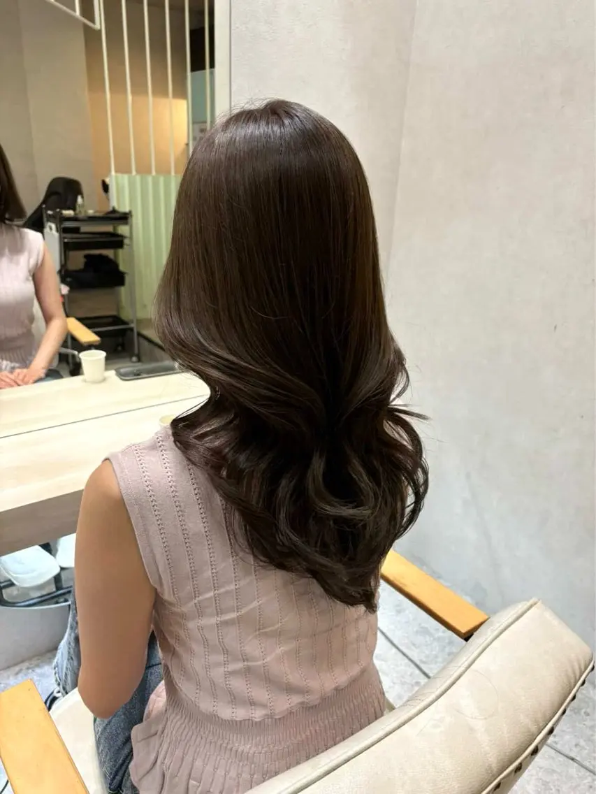 セミロング カラー カット ヘアカラー MACARON 宇根 幸恵🎀のヘアスタイル