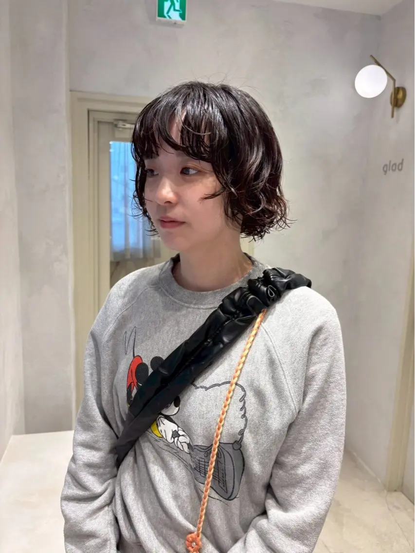 ショート カラー パーマ glad hairのヘアスタイル