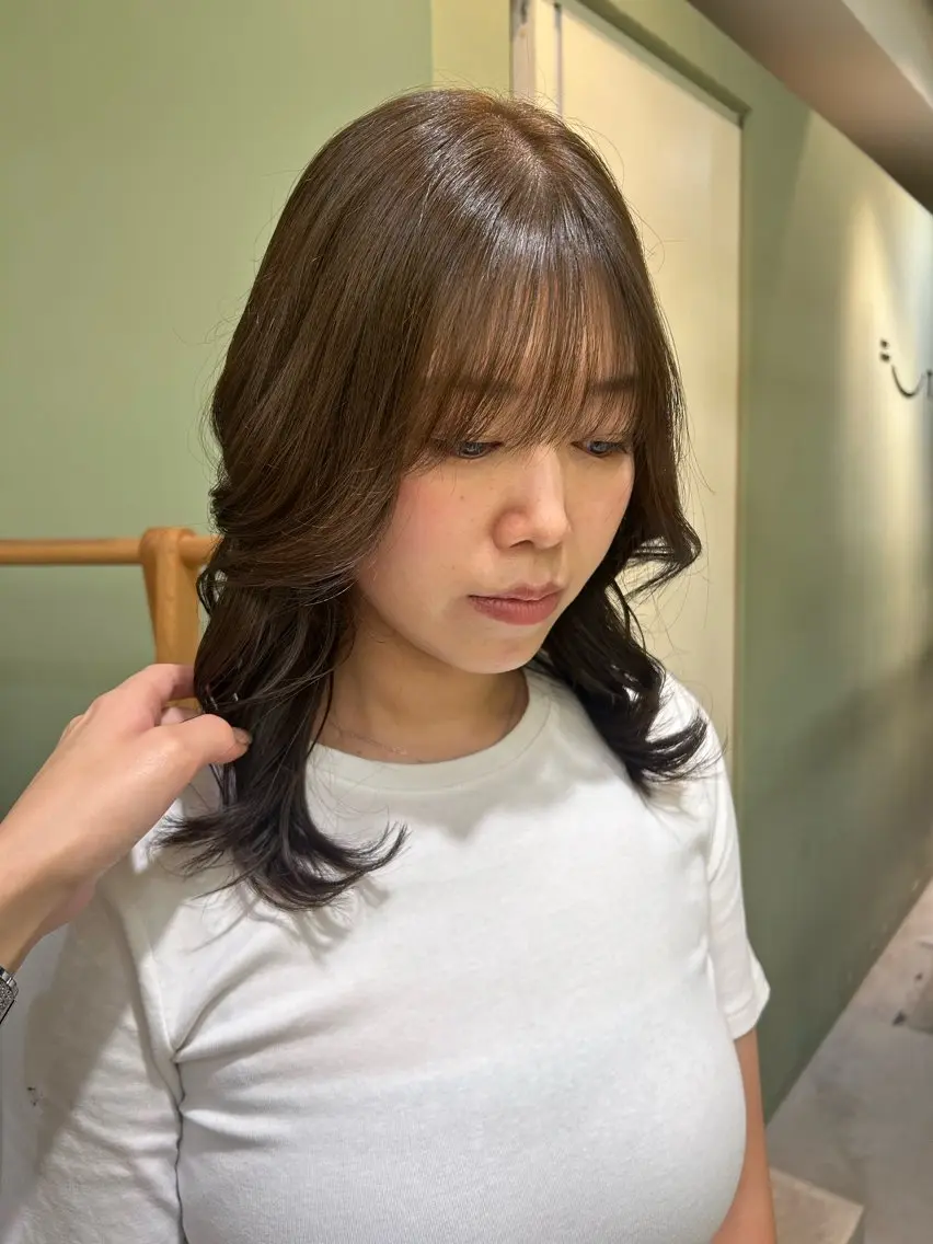 ミディアム カットモデル募集 トモカのヘアスタイル