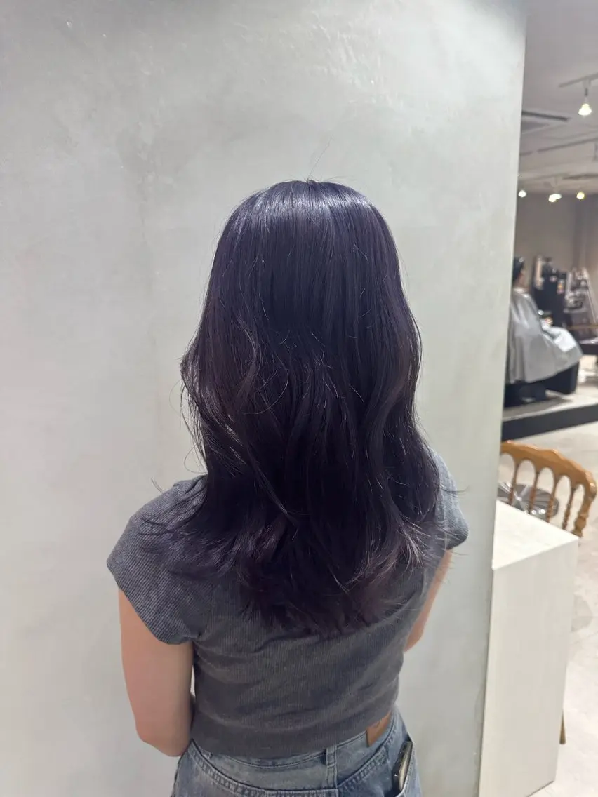 セミロング カラー 色落ちまでキレイに! !女性サロンのヘアスタイル