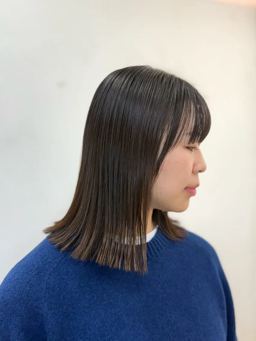 ミディアム ボブ 冨田 豊のヘアスタイル