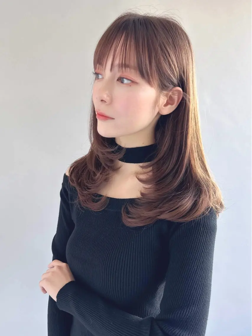 セミロング カラー モデル様募集中💗 mao(マオ)のヘアスタイル